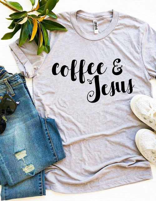 Load image into Gallery viewer, Coffee And Jesus T-shirt
