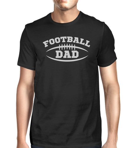 Football Dad Men's Black T-Shirt Fathers Day Gifts