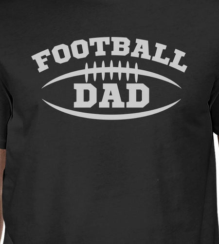 Football Dad Men's Black T-Shirt Fathers Day Gifts